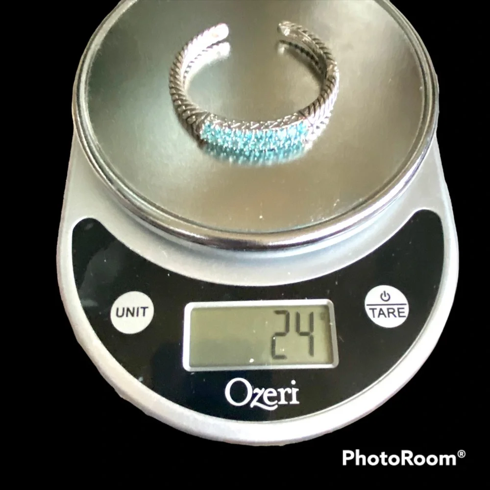 QVC sterling silver Hinged cuff bracelet - Picture 6 of 7